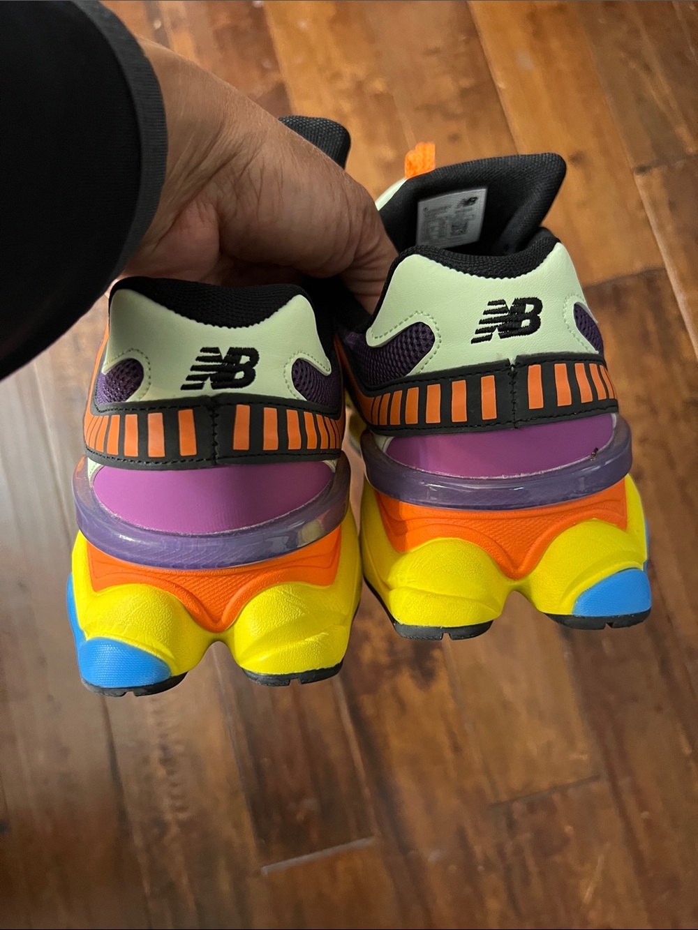 Stylish- New Balance 9060 Sneakers - Purple, Orange, Yellow - Picture 9 of 9